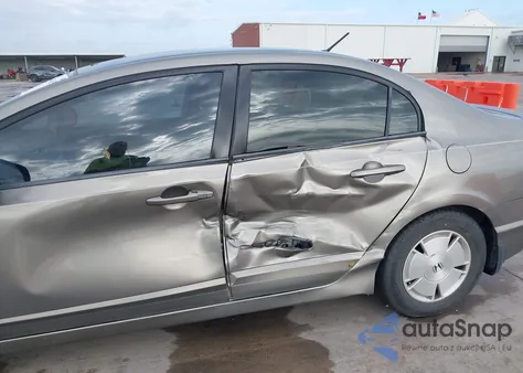 2007 Honda Civic Hybrid из США, поврежденный, VIN JHMFA36287S011312